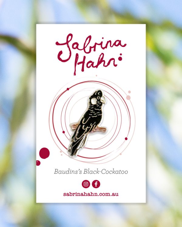 The Baudin's Black Cockatoo Pin